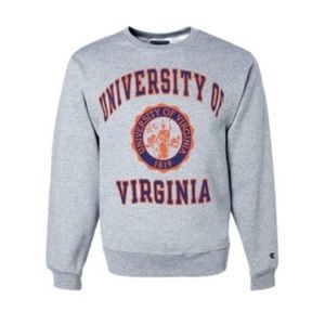 university of virginia champion grey crewneck size medium VINTAGE ‼️‼️